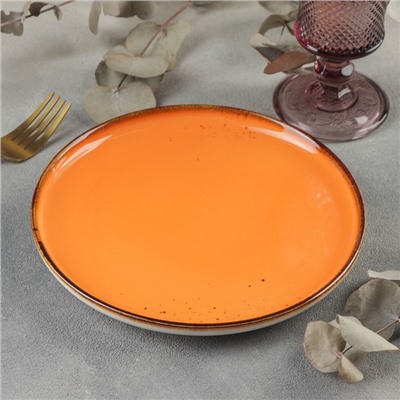 Тарелка обеденная Magistro «Церера», d=20 см, цвет оранжевый