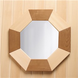 Зеркало восьмиугольное "Сота" зебра, 48х48х3