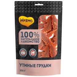 Лакомство "Мнямс" для собак, утиные грудки, 100 г.