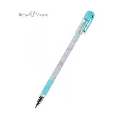Ручка шариковая 0.5 мм "MagicWrite.Сладкое настроение. Леденцы" синяя 20-0240/28 Bruno Visconti {Китай}