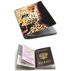 Бумажник водителя + обложка для паспорта "Лео" кожзам 2812.АП-1 ДПС {Россия}