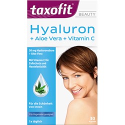taxofit Hyaluron БАД для кожи, Гиалурон+Алое Вера+Витамин C, Капсулы, таблетки, 30 шт