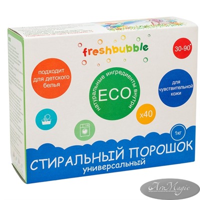 Порошок для стирки белья универсальный MINI, 30 гр, ТМ Freshbubble