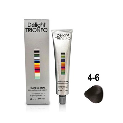 Крем-краска для окрашивания волос Constant Delight Delight Trionfo 4-6 средне-коричневый шоколадный, 60 мл