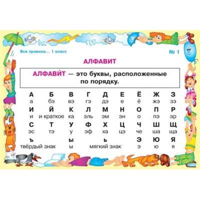 Русский язык. Все правила учебной программы 1 класс (Артикул: 16422)