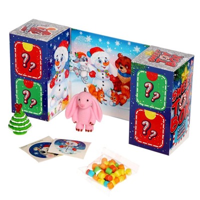 Игрушка сюрприз Sweet toy box, конфеты, новогодний зайка