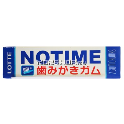 Жевательная резинка для чистки зубов Notime Gum Lotte, Япония, 30 г