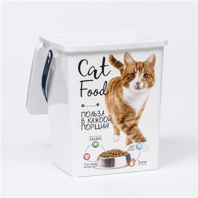 Контейнер "Кошки" для корма для кошек, 8,5 л