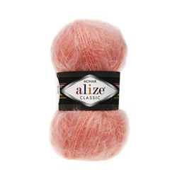 Пряжа ALIZE MOHAIR CLASSIK 145-персиковый (24% шерсть 25% акрил 51% акрил)