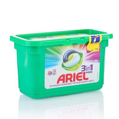 Капсулы для стирки Ariel Liquid Capsules Color & Style, 12 шт