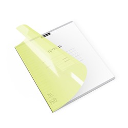 Тетрадь 18л. ErichKrause линия "Классика. CoverPro Neon. Желтая" (56371) пластиковая обложка