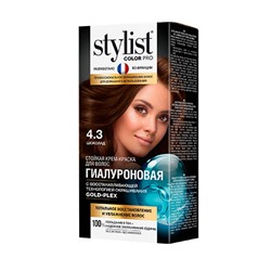 Стойкая крем-краска для волос Гиалуроновая Stylist Color Pro 115 мл, тон 4.3 шоколад