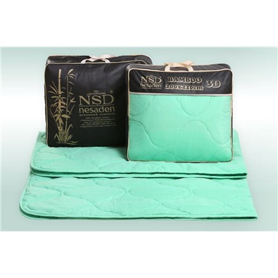 Одеяло "Бамбук Soft" микрофибра 300г/м2 чемодан с наполнителем "бамбуковое волокно"