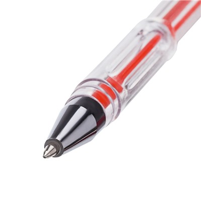 Ручка гелевая OfficeSpace (GPA100/RD_1720) красная, 0.5мм., прозрачный корпус