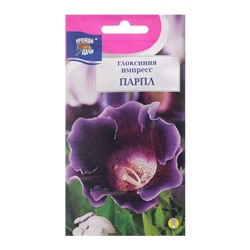 Семена цветов Глоксиния "Импресс Парпл", 3 шт. в амп.