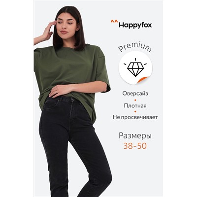 Женская футболка оверсайз Happyfox