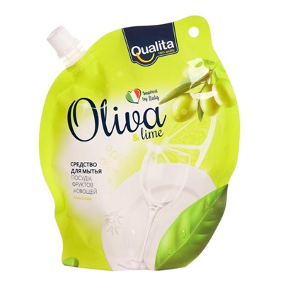 Средство для мытья посуды Qualita Oliva & Lime, 450 мл