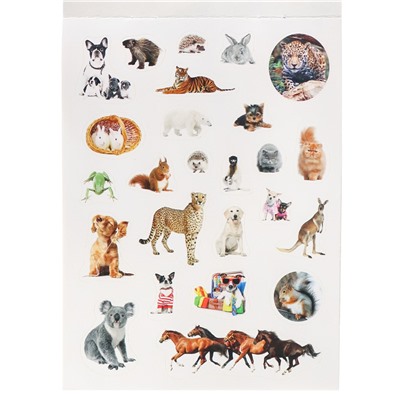 Альбом с наклейками А5 100 наклеек "Мир животных" (Н-1163, Prof-Press)