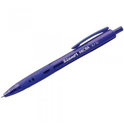 Ручка автоматическая шариковая "Micra" 1782 синяя 0.7 мм Luxor {Индия}