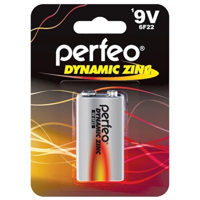 Батарейка 6F22 "Perfeo Dynamic Zinc" на блистере BL1