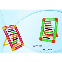 Счеты детские на подставке, 26*18см., пластик. (МС-3699) цвет ассорти