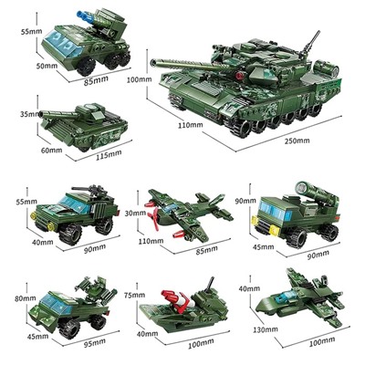 Конструктор Военная зона «Бомбардировщик», 83 детали