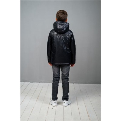 Куртка-анорак для мальчика черный