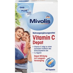 Mivolis Vitamin C Depot, Kapseln 40 шт., 22 г