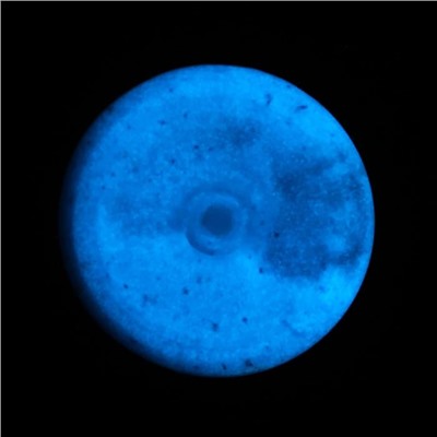 Краска акриловая люминесцентная, 20 мл LUXART Lumi синий, небесно-голубое свечение