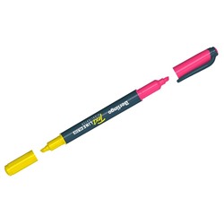 Текстмаркер Berlingo "Textline HL220" 0.5-4мм, двусторонний, желтый/розовый (Т2036)