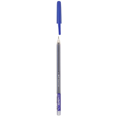 Ручка шар. LINC "StarLine" (7001, 248677) синяя 0.6мм, игольчатый стержень, прозрачный корпус