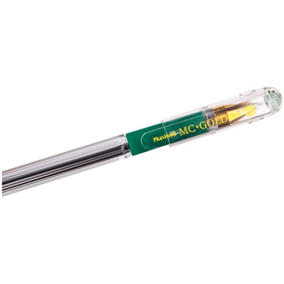 Ручка шар. Munhwa "MC Gold" на масляной основе, зеленая 0.5мм (BMC-04)