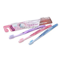 Зубная щётка для слабых дёсен Crystal Compact (средняя жесткость) 1 шт., Корея