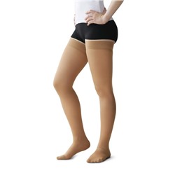 Чулки медицинские компрессионные, выше колена, с мыском, 1 класс, рост 1, арт.4002, размер 5 (XL), цвет бежевый