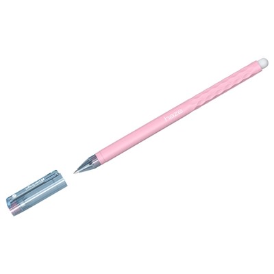 Ручка гелевая Berlingo "Haze" стираемая, 0.5мм синяя + 2 сменных стержня (CGp_50216_d) прорезин. розовый корпус