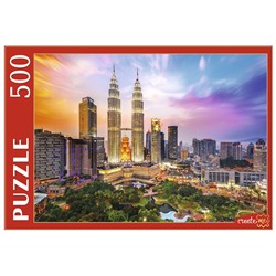 Puzzle  500 элементов "Малайзия. Башни Петронас на закате" (ГИП500-0610)