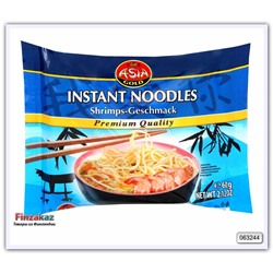 Лапша быстрого приготовления со вкусом креветки и приправой Asia Gold Instant noodles shrimp 60 гр