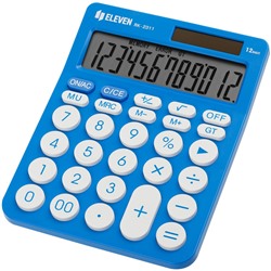 Калькулятор настольный ELEVEN RK-2311-BL, 12-разрядный, 143*192*26мм, дв.питание, синий