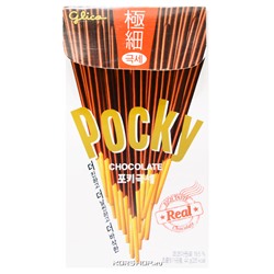 Супертонкие палочки со вкусом шоколада Pocky Glico, Корея, 44 г