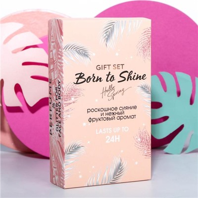 Подарочный набор: парфюм и волшебные блёстки для лица и тела Born to shine