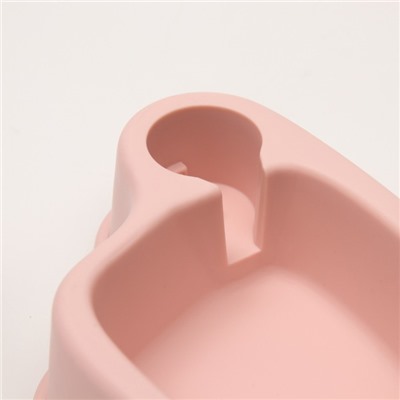 Миска "Медленное кормление", от переедания, 33 х 18 х 17,5 см розовая