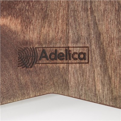 Менажница Adelica «Звезда», 6 секций, 25×1,8 см, массив берёзы, цвет шоколадный