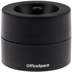 Диспенсер для скрепок магнитный OfficeSpace тонированный, черный (331462)