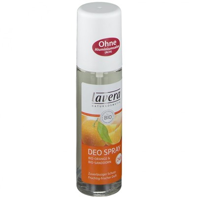 lavera Deo Spray, Лавера Дезодорант cпрей с органическим апельсином и облепихой 75 мл