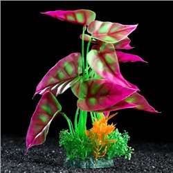 Растение искусственное аквариумное, 22 см, фиолетово-зелёный