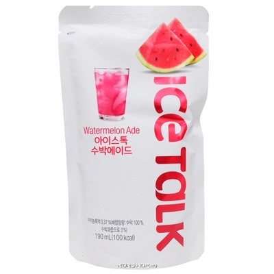 Напиток со вкусом арбуза Watermelon Ade Ice Talk, Корея, 190 мл
