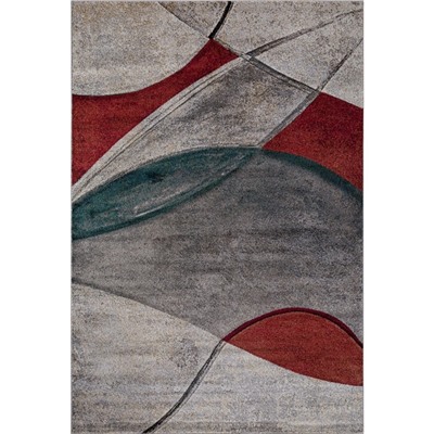Ковёр прямоугольный London d827, размер 80x150 см, цвет gray-red
