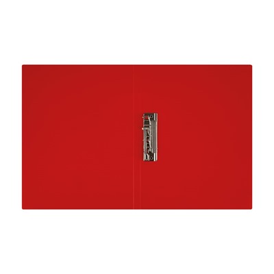 Папка с мет. зажимом в середине СТАММ красная (ММ-32219) 14мм, 500мкм