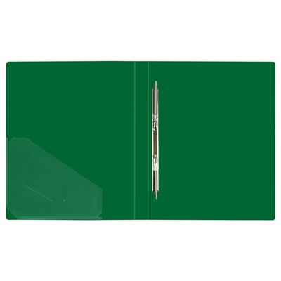 Папка с пруж. скоросшивателем СТАММ "Стандарт" зеленая (ММ-30647) 700мкм, 17мм
