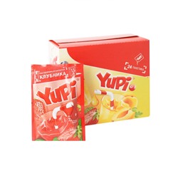 Yupi / Растворимый напиток со вкусом клубники YUPI (блок 24шт по 15гр)
